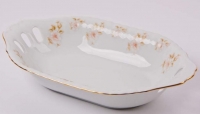 Хлебница Bavarian Porcelain Цветы Рельеф золото 54953