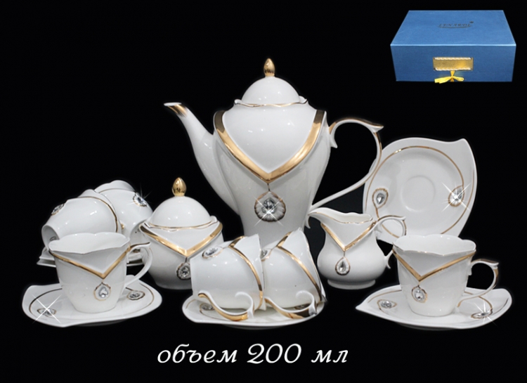 Чайный сервиз Lenardi Алмаз на 6 персон (15 предметов)