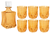 Набор для виски Same Адажио янтарный на 6 персон (7 предметов)
