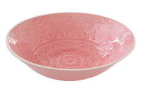 Тарелка суповая R2S Ambiente розовая 18см