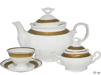 Чайный сервиз Lenardi Золотая лента на 6 персон (16 предметов)