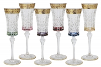 Оригинальный набор бокалов для шампанского Same Цветная Флоренция 150 мл 6 шт