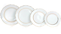Набор тарелок Дулево Вырезной край Монреаль на 6 персон (24 предмета)