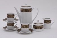 Кофейный сервиз Leander - Сабина, декор 172В (Версаче) на 6 персон (15 предметов) 30855