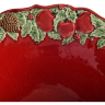 Салатник Bordallo Pinheiro Рождественская гирлянда 34 см, красный