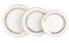 Набор тарелок Дулево Вырезной край Классический на 6 персон (18 предметов)