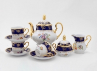 Чайный сервиз Leander - Мэри-Энн, декор 0086 (Кобальт Букет Цветов) на 12 персон (27 предметов) 31857