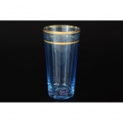 Набор стаканов для воды Crystalite Bohemia Виктория 400мл 6шт (синий)