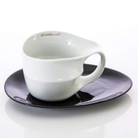 Набор для чая Weimar Porzellan Colani 450мл черно-белый