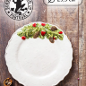 Тарелка обеденная Bordallo Pinheiro Рождественская гирлянда 29,5 см белая
