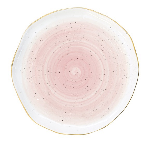 Тарелка R2S Artesanal (розовая) 19см