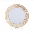 Набор тарелок Bavarian Porcelain Александрия  Голд/белый 21см 6шт