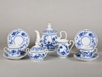 Синий чайный сервиз Leander - Мэри-Энн, декор 0055 (Луковый рисунок) на 6 персон (15 предметов) 31860
