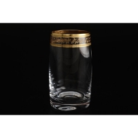 Набор стаканов для воды Crystalex Золотой лист Идеал 250мл 6шт