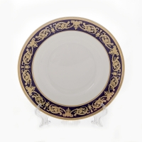 Набор глубоких тарелок Bavarian Porcelain Александрия Кобальт/зол 23см 6шт