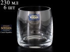 Набор стаканов для виски Crystalite Bohemia Идеал Недекорированный 230мл 6шт