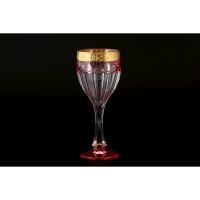 Набор бокалов для вина Crystalite Bohemia Cафари розовый 190мл 6шт