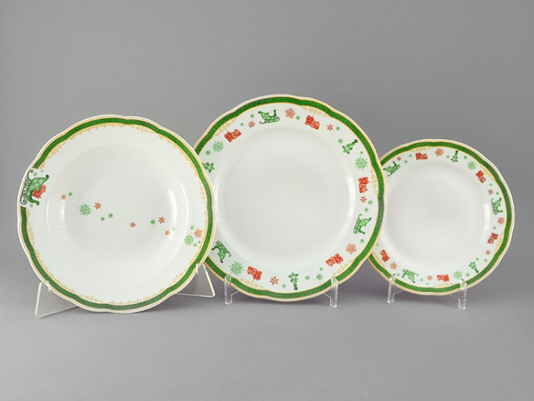 Набор тарелок для сервировки стола Leander Мэри-Энн Олени на 6 персон 18 (предметов)