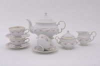 Чайный сервиз в стиле Прованс Leander - Соната, декор 0158 (Мелкие цветы) на 12 персон (27 предметов) 31862