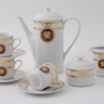 Кофейный сервиз Leander - Сабина, декор А126 (Версаче Золотая лента) на 6 персон (15 предметов) 30863