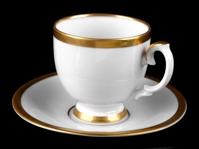 Набор для кофе мокко Пассион белый 252 чашка 0,10л+блюдце на 6 персон 12 предметов 53864