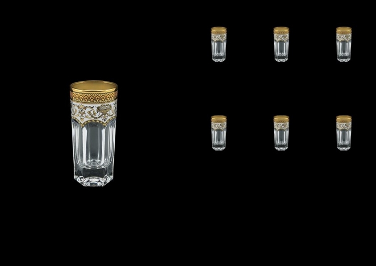 Набор стаканов Astra Gold Провенза Империя 50мл 6шт (белый)