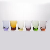 Цветной набор стаканов Crystalite Bohemia Калорс 230мл 6шт