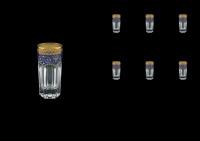 Набор стаканов Astra Gold Провенза Империя 50мл 6шт (синий)
