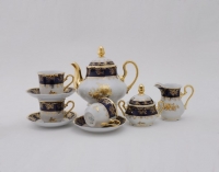 Чайный сервиз Leander - Мэри-Энн, декор 0431 (Кобальт Золотая роза) на 6 персон (15 предметов) 31567