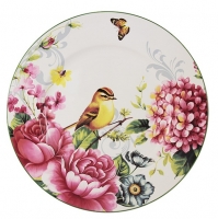 Тарелка обеденная Imari Цветы и птицы 27см