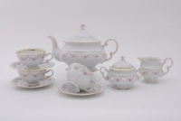 Чайный сервиз в стиле Прованс Leander - Соната, декор 0158 (Мелкие цветы) на 6 персон (15 предметов) 31568