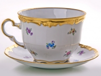 Чайная пара Weimar Porzellan Мейсенский цветок 0,75л 1