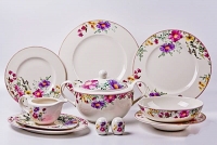 Столовый сервиз Bavarian Porcelain - Лаура цветы на 6 персон (27 предметов) 53768