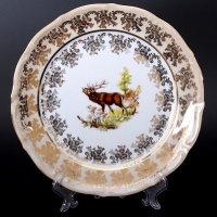 Набор тарелок Bavarian Porcelain Охота медовая 24см 6шт 53868