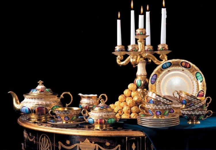 Сервиз чайный Rudolf Kämpf Antique Medallions декор 2020k на 6 персон (15 предметов)