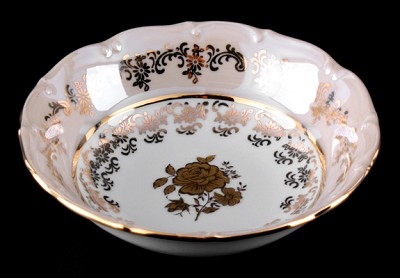 Набор салатников Bavarian Porcelain Роза медовая 13см 6шт 53869