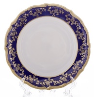 Набор тарелок Bavarian Porcelain Борокко кобальт 202 19см 6шт