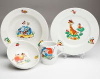 Набор детской посуды Дулево Зоопарк (4 предмета)