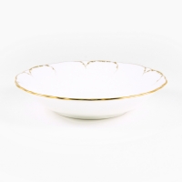 Набор суповых тарелок Narumi Белый с золотом 19см 6шт