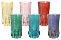 Набор стаканов для воды Same Адажио цветной 350мл 6шт
