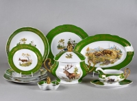 Элитный столовый сервиз Leander - Мэри-Энн, декор 0763 (Царская охота) на 6 персон (25 предметов) 31671