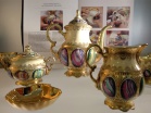 Сервиз кофейный мокко Rudolf Kämpf Antique Medallions декор 2020k на 6 персон (15 предметов)