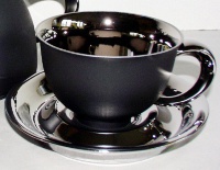 Черная чайная пара Rudolf Kämpf Кельт декор 252Bk 350мл
