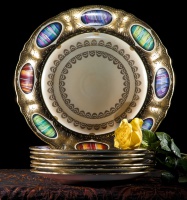 Сервиз для торта Rudolf Kämpf Antique Medallions декор 2020k на 6 персон (7 предметов)