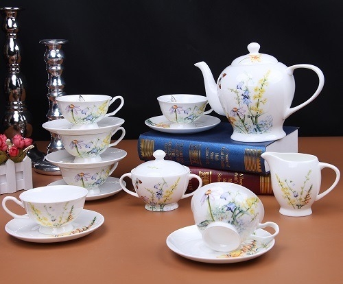 Чайный сервиз Rulanda Дейзи Бабочки на 6 персон (15 предметов)