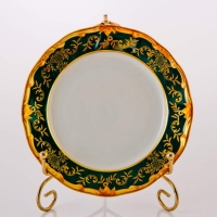 Набор тарелок Weimar Porzellan Ювел зеленый 876/3 19см 6шт