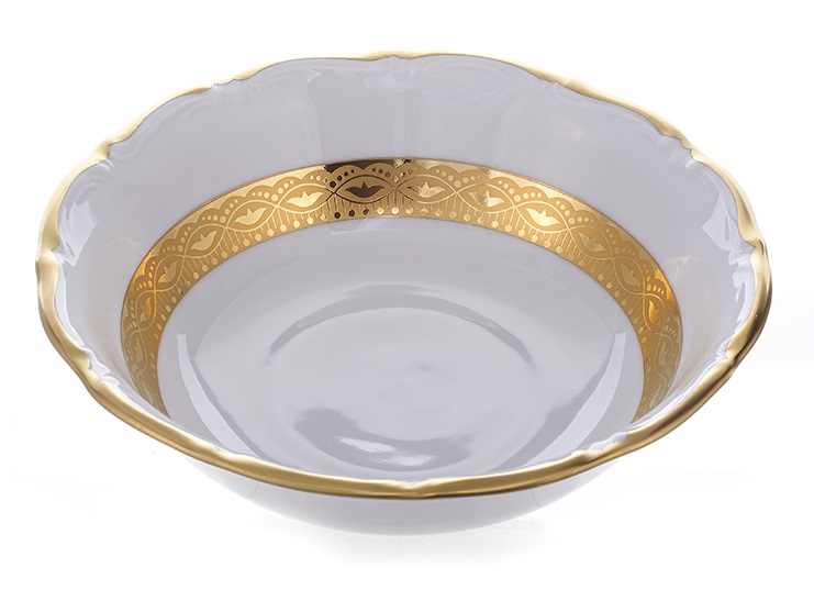 Набор розеток Bavarian Porcelain Лента золотая матовая 1 8см 6шт