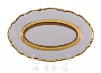 Селедочница Bavarian Porcelain Лента золотая матовая 2 24см