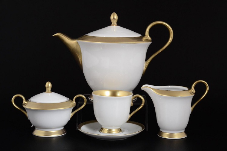 Чайный сервиз Queens Crown Goldie на 6 персон (17 предметов)