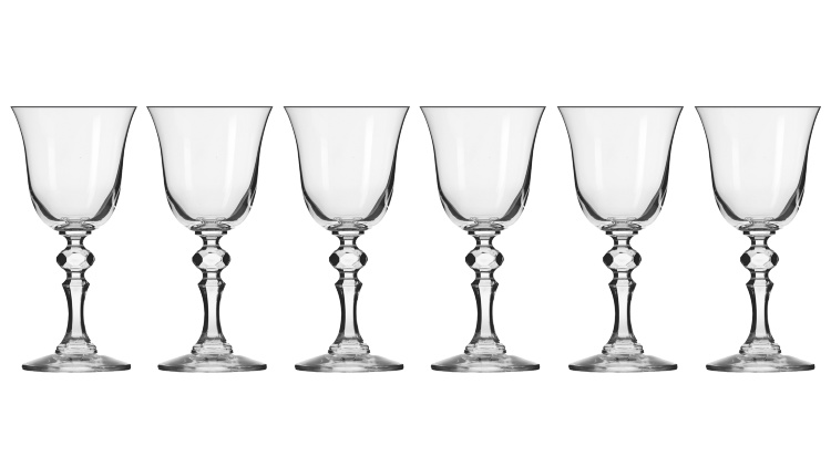 Набор бокалов для белого вина Krosno Криста 150мл, 6 шт